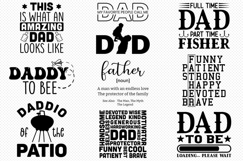 Full Time Dad Part Time Fisher T-shirt Dad SVG