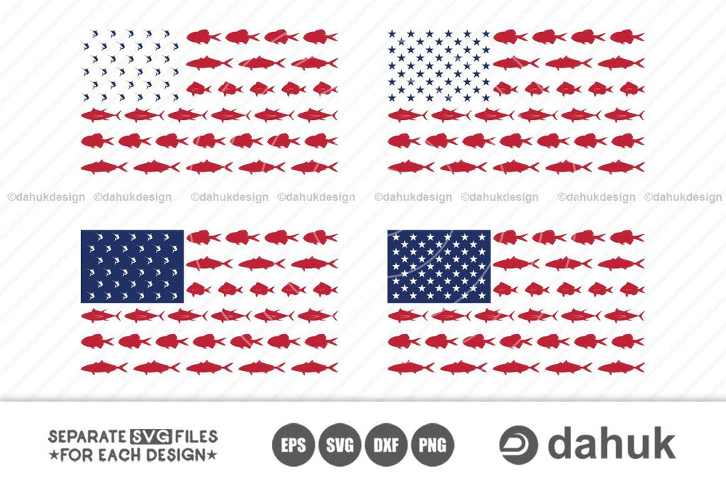 American Flag Fish SVG Graphic by MYDIGITALART13 · Creative Fabrica