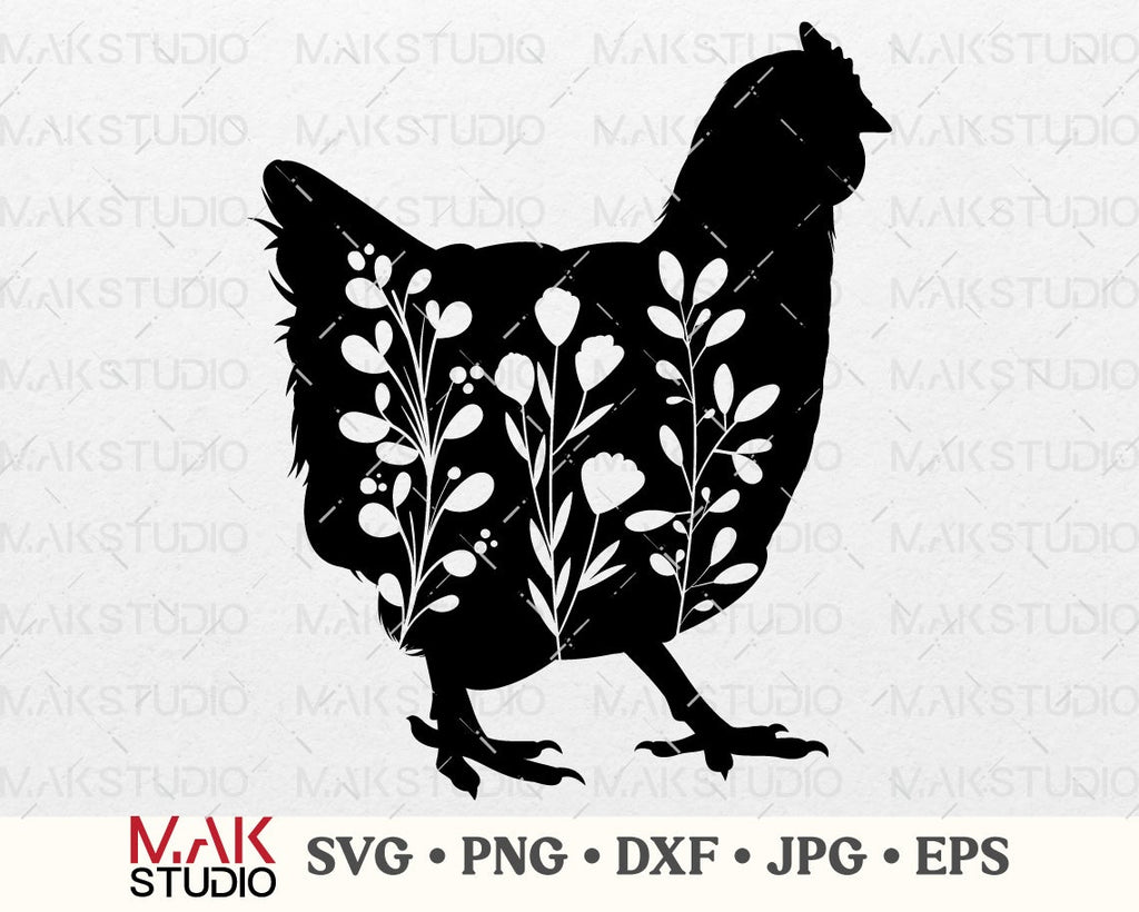 free clipart chicken silhouette