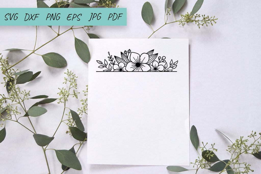 Cricut paper cut floral card SVG bundle - So Fontsy