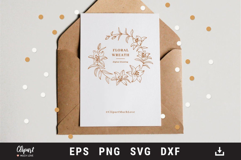 Rose Wreath Monogram Font - Lori Whitlock's SVG Shop
