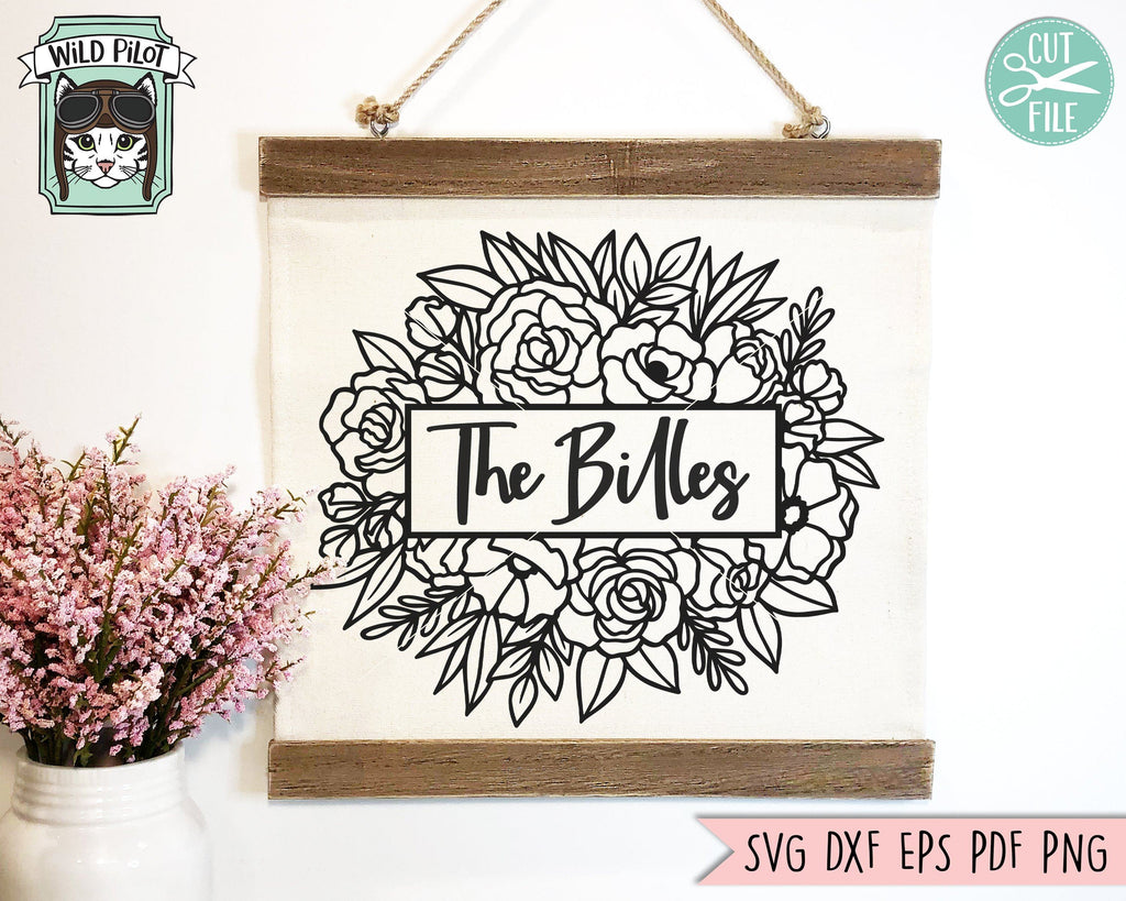 Flower Frames Bundle for Monograms – SVGmonograms