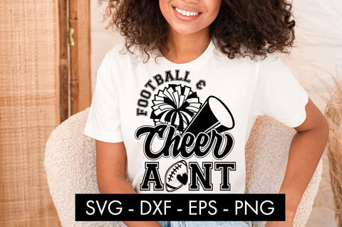 Football And Cheer Aunt SVG Cut File PNG SVG Freeling Design House 