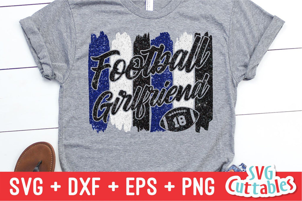 Football Girlfriend svg - Football Cut File - svg - dxf - eps - png - Brush  Stroke - Silhouette - Cricut - Digital Download - So Fontsy