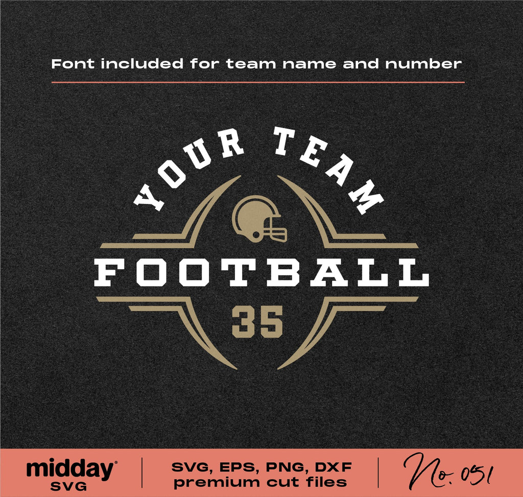 Football Helmet Team Template Shirt Design Football Cut File