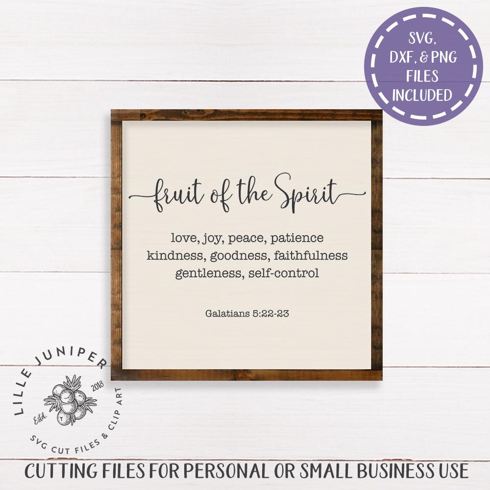 Fruits Of The Spirit Svg For Cricut Sublimation Files - Inspire Uplift