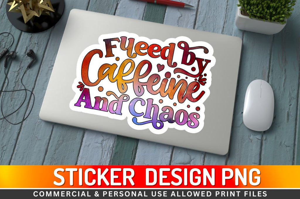 Fueled by caffeine Sublimation PNG - So Fontsy