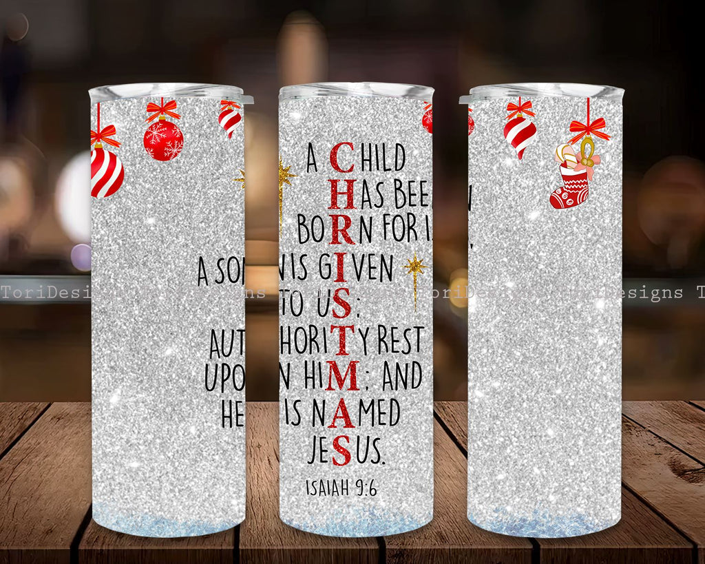 20 Oz. Dear Santa Define Good Custom Stainless Steel Tumbler