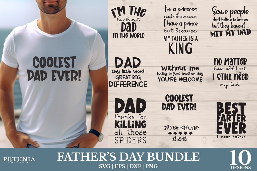 Funny Father’s Day SVG Bundle | Father’s Day SVG - So Fontsy