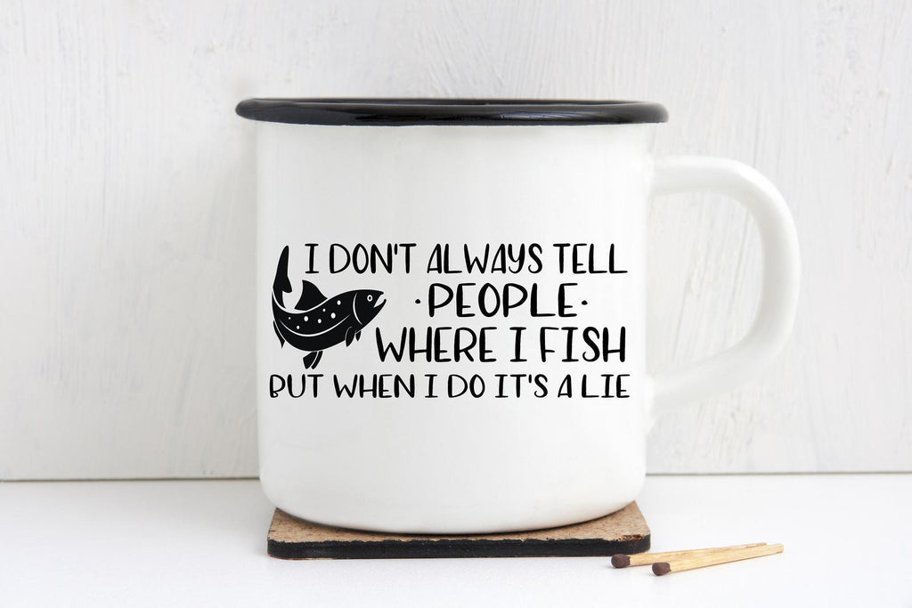 I Fish So I Don't Kill People - Mug