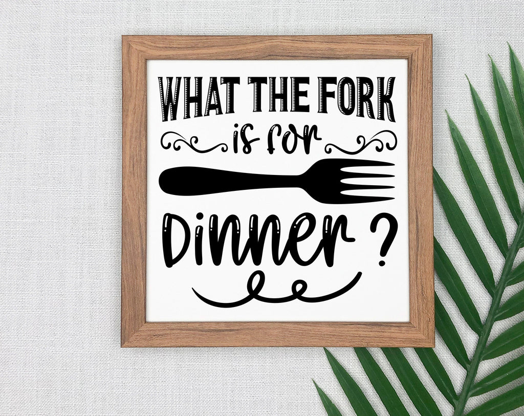 Funny Kitchen Quotes SVG Bundle, 6 Designs, Kitchen Sign SVG, What The Fork  Is For Dinner SVG, Blessed Are Those Who Do My Dishes SVG - So Fontsy