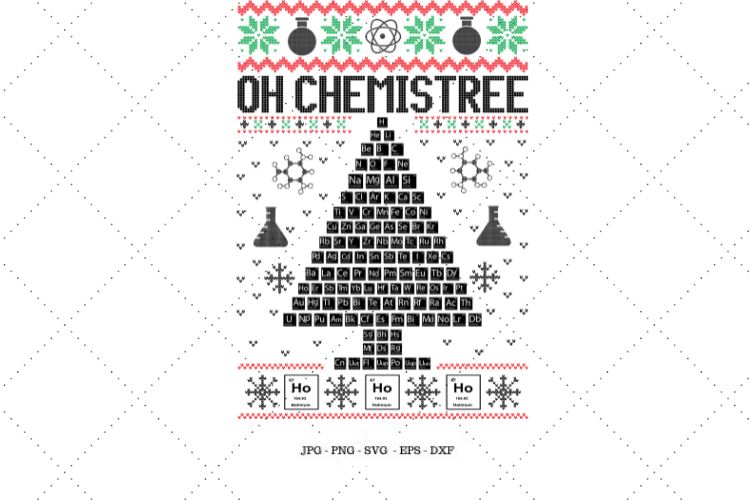 Funny Ugly Christmas, Science Teacher SVG, Chemistry Gift, Ugly