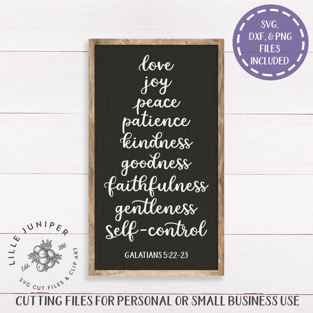 Galatians 5:22-23 SVG | Fruit of the Spirit SVG | Christian SVG ...