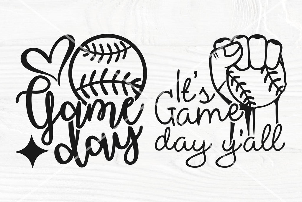 Baseball Ball Game Day Svg Png Cut File For Cricut & Silhouette Cameo