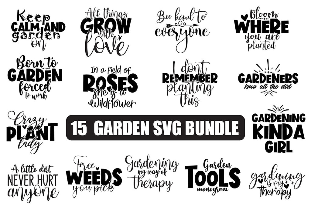 Garden Svg Bundle So Fontsy