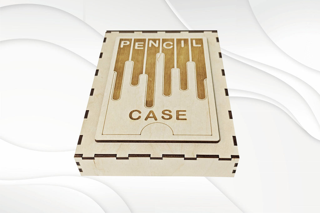 Gift pencils case box slider vector design laser cut. Svg dxf pattern. - So  Fontsy