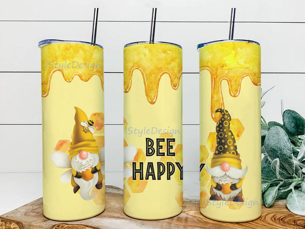 Positive Happy Sunflower Bee 20oz Skinny Tumbler, Sunflower Bee Tumbler  Png, Bee Tumbler, Honey Bee Tumbler, Bee Gifts For Women Tumbler - So Fontsy