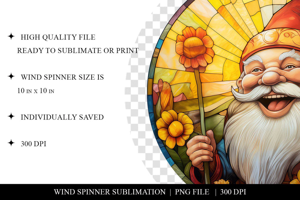 Gnome Ornament Sublimation Design PNG - So Fontsy