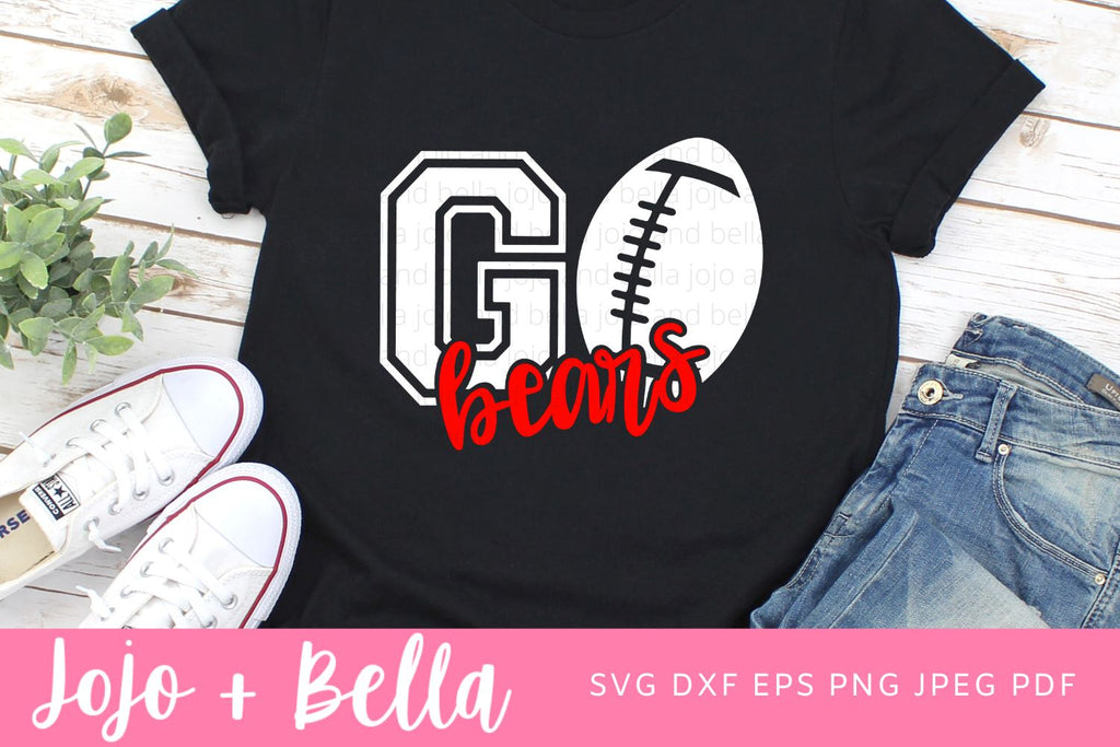 Go Bears Svg, Bears Football Svg, Football Svg, SVG T-shirt