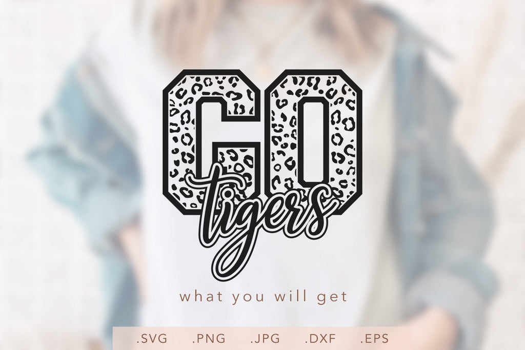 Go Tigers Leopard SVG PNG