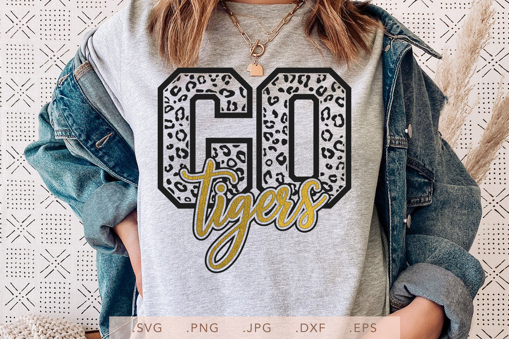 Go Tigers Leopard SVG PNG