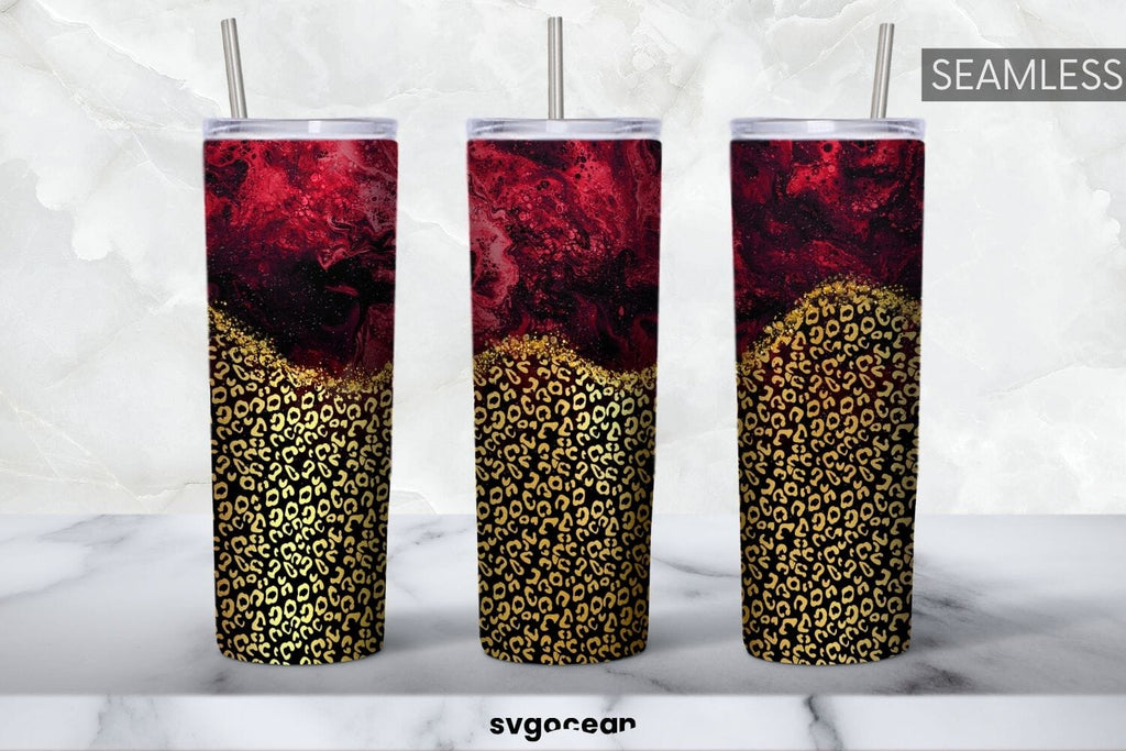 Gold Leopard Tumbler Sublimation 