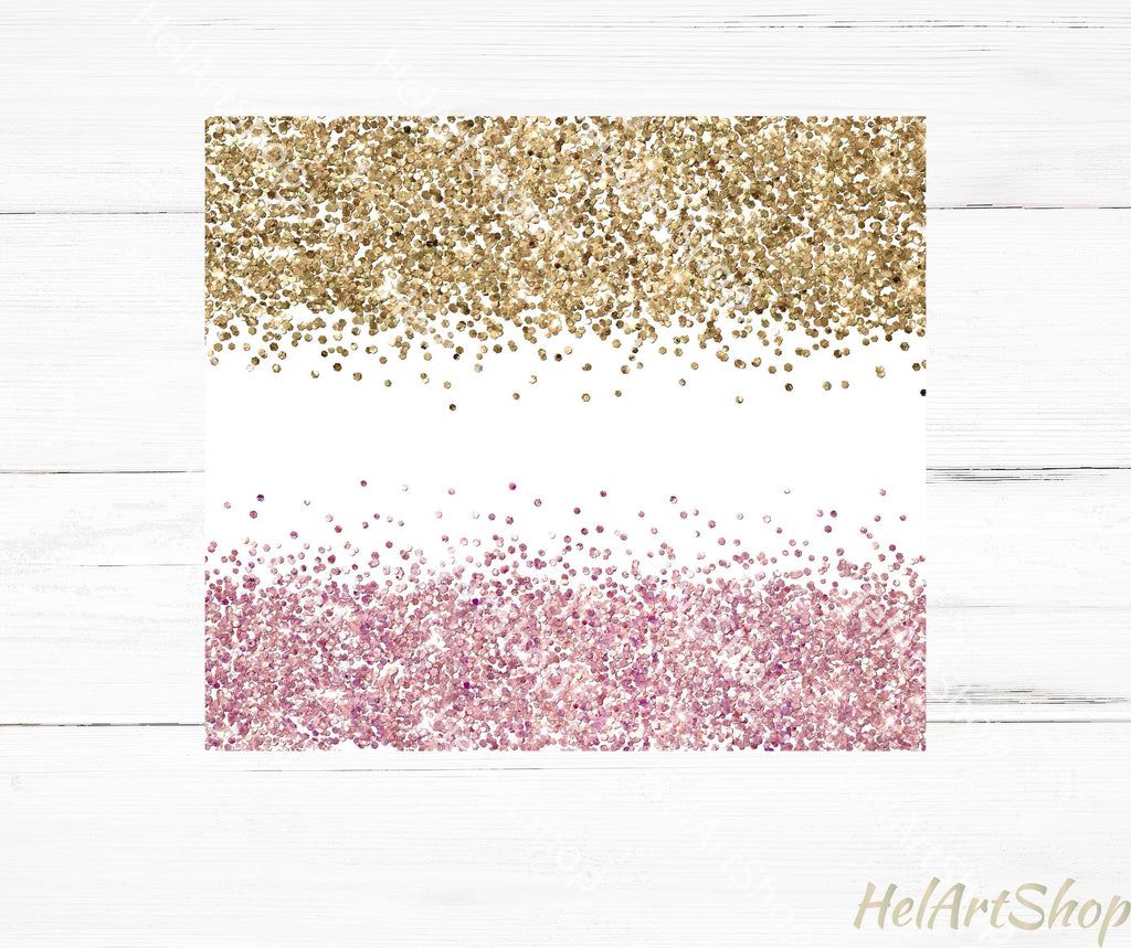 Glitter Heart Frames Clipart Digital Planner Stickers, Ombre