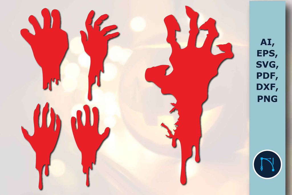 dripping bloody handprint png
