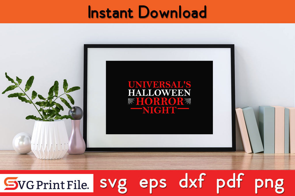 Halloween Horror Nights Design SVG PNG Cut File - So Fontsy