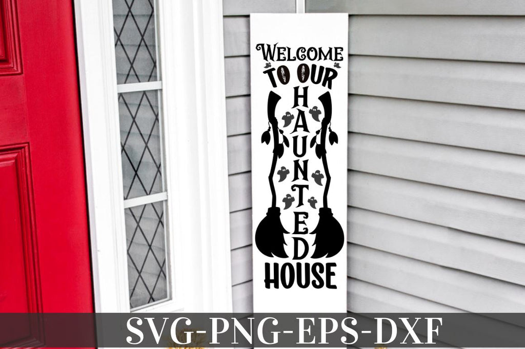 Halloween Porch Sign Svg Bundle Welcome Sign Svg So Fontsy 3064