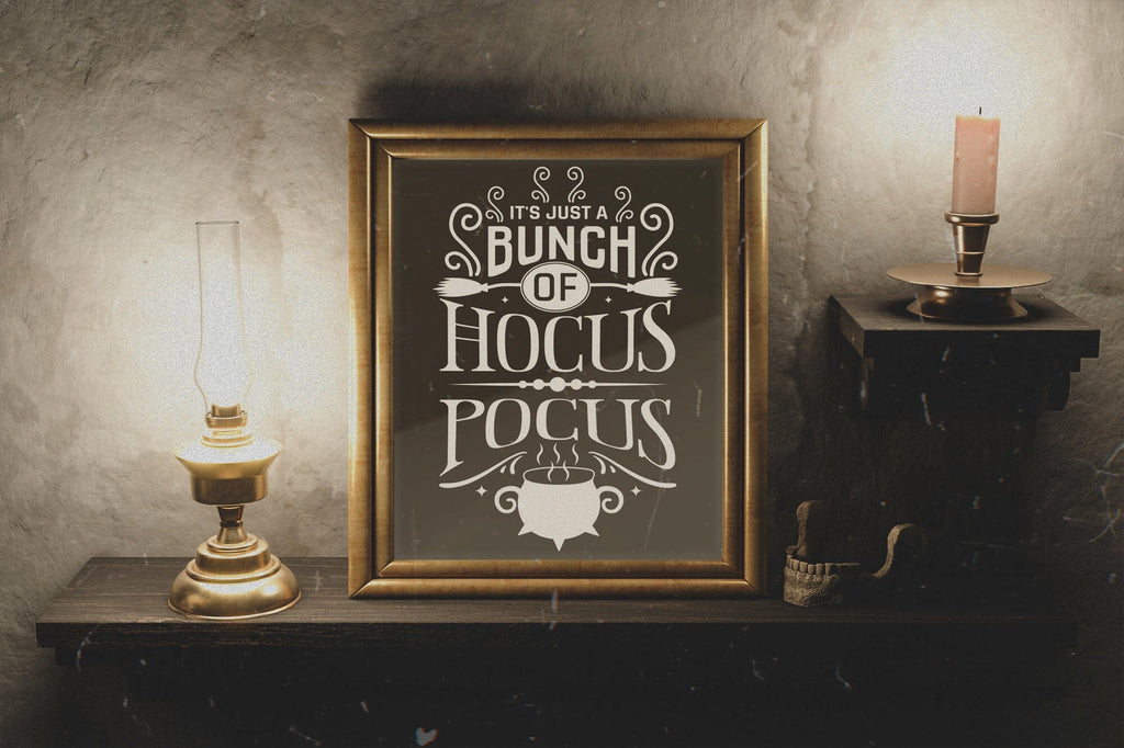Halloween Sign SVG | It's Just a Bunch of Hocus Pocus - So Fontsy