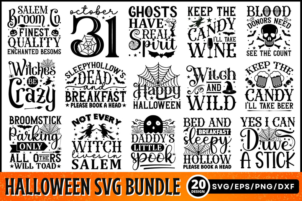 Halloween Svg Bundle - So Fontsy