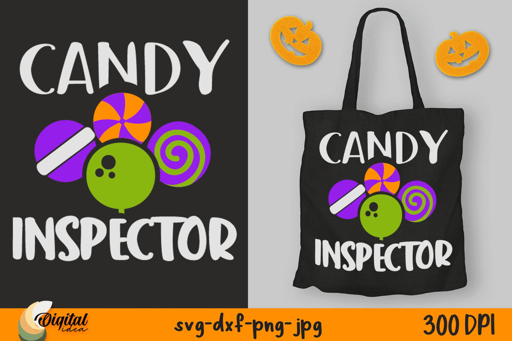 Halloween Treat Bags Svg Candy Inspector Design Svg So Fontsy 6670