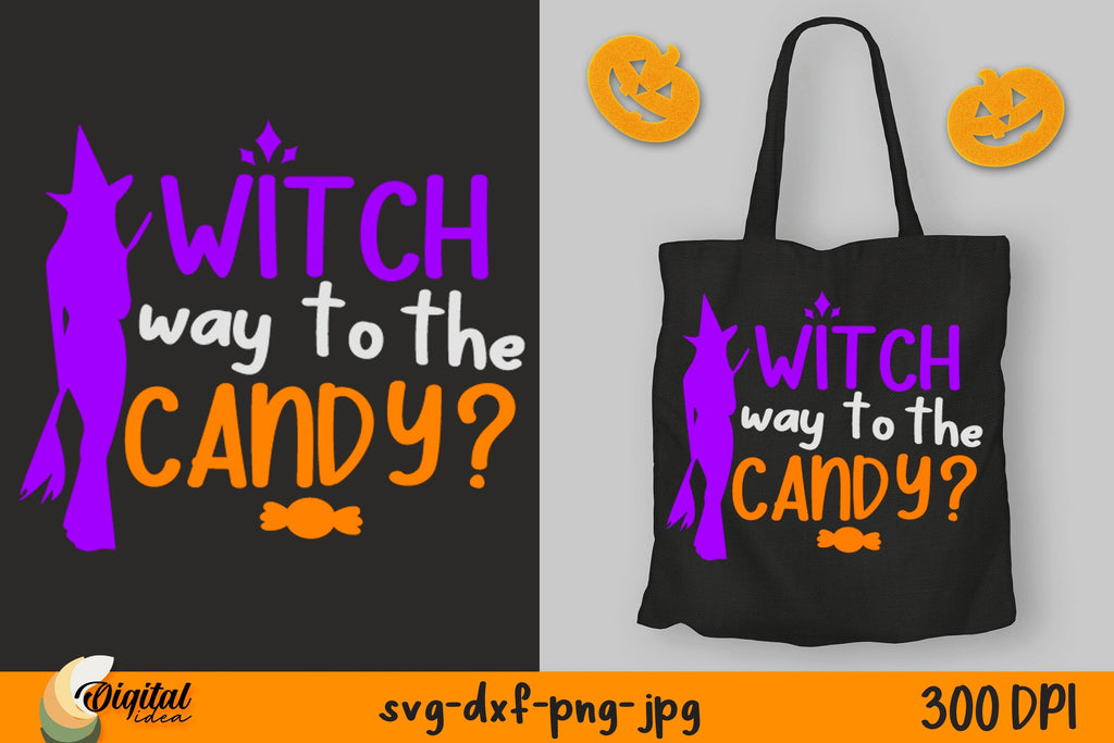 Halloween Treat Bags Svg Witch Candy Design Svg So Fontsy 8299