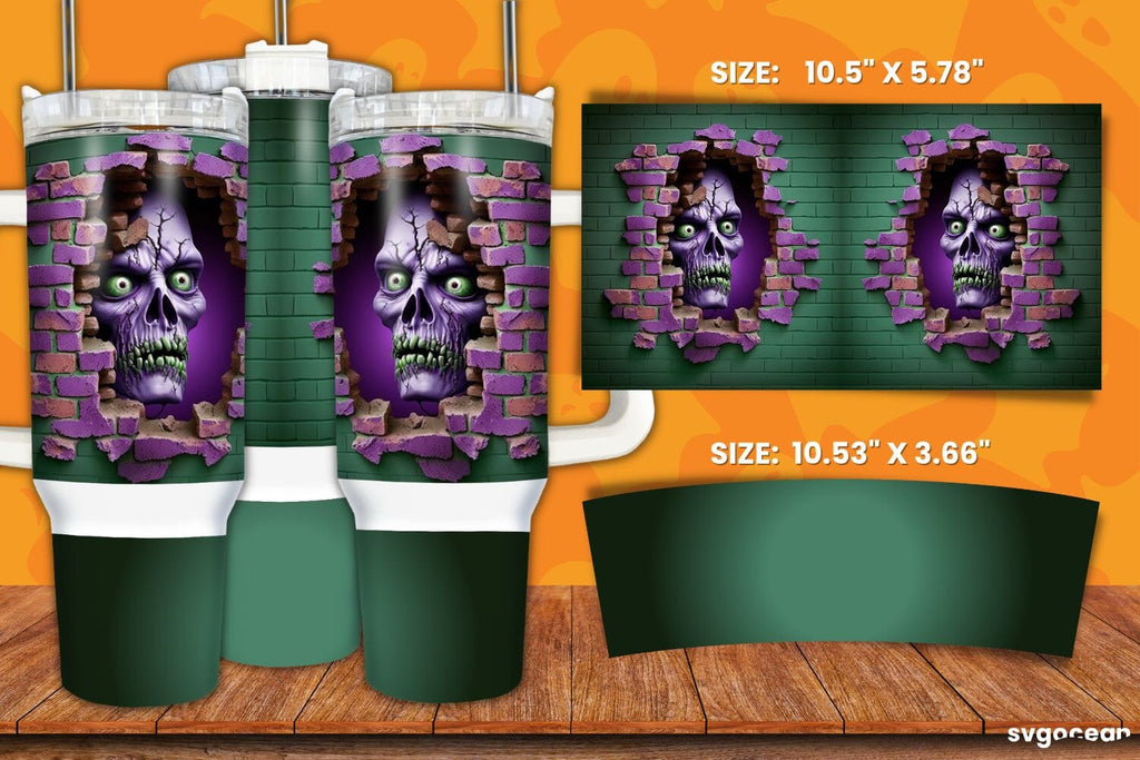 Halloween Tumbler Wrap Bundle, 40 Oz