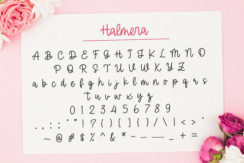 Halmera - Handwritten Font Font Alpaprana Studio 