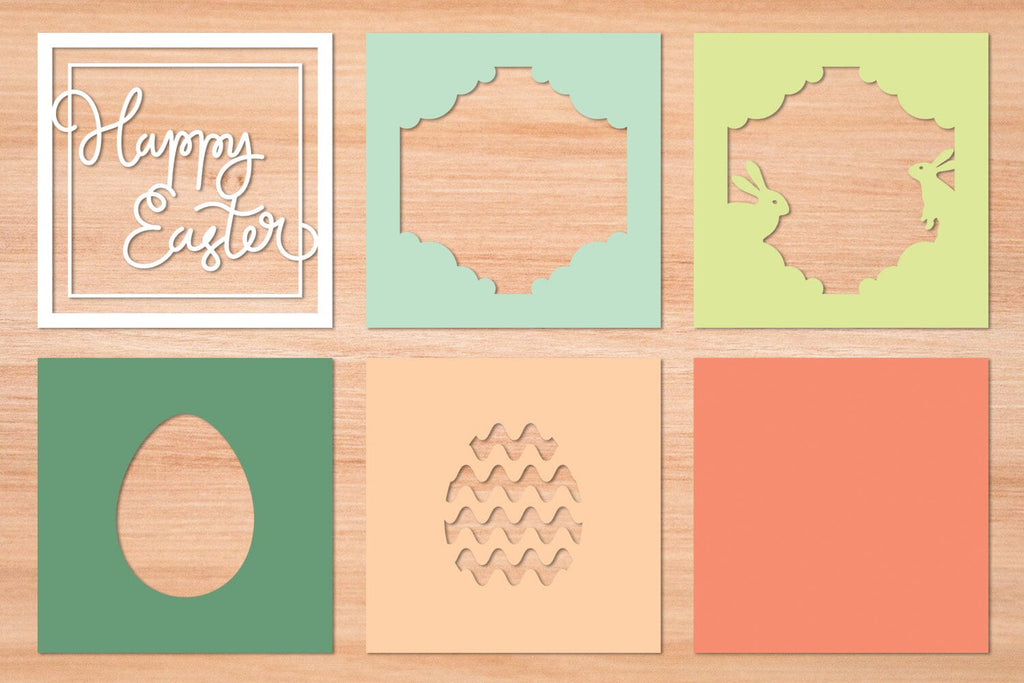 Happy Easter - 3D Layered Paper Cut SVG - So Fontsy