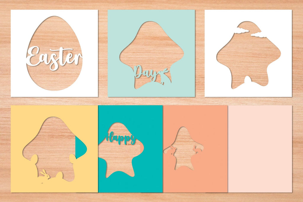 Happy Easter Day - 3D Layered Paper Cut SVG - So Fontsy
