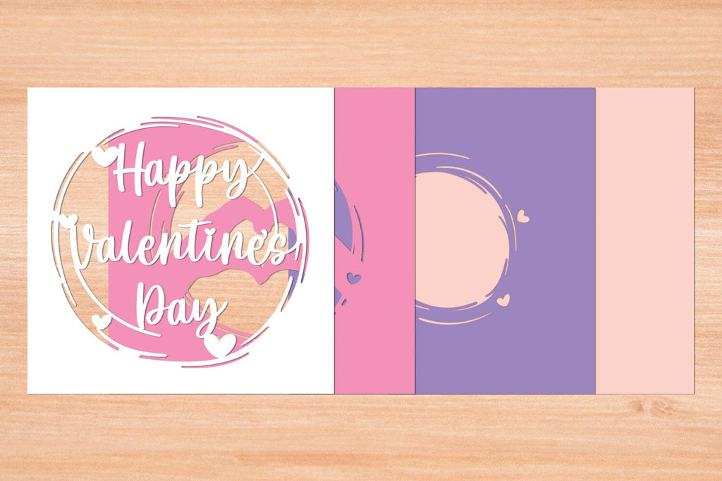 Happy Valentines Day 6 - 3D Layered Paper Cut SVG - So Fontsy