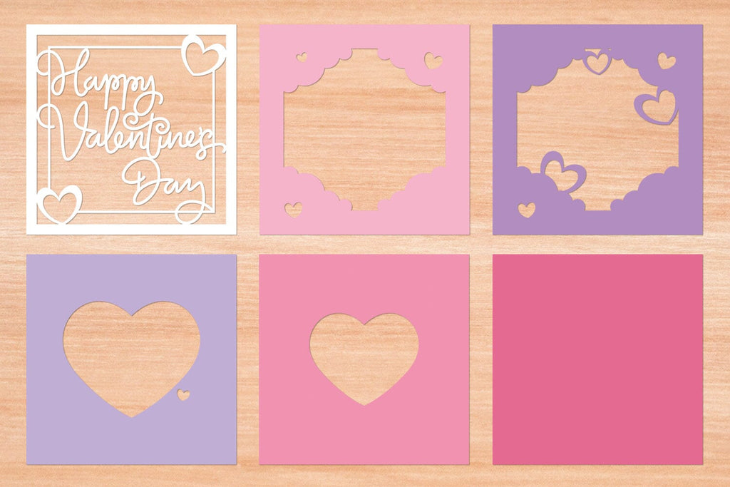 Happy Valentines Day 9 - 3D Layered Paper Cut SVG - So Fontsy