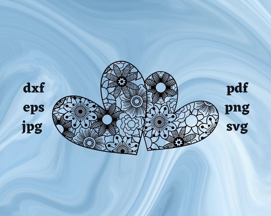 Heart Mandala SVG Cut File - So Fontsy