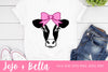 Heifer Bow SVG, Cow SVG, Cute Cow SVG, Heifer Shirt Svg file, Heifer Svg, Cow Svg for Cricut, Silhouette, Sublimation SVG Jojo&Bella