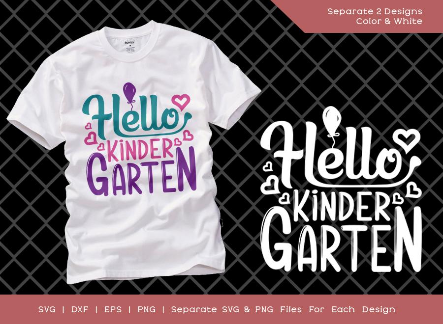 Hello Kindergarten SVG Cut File | Kindergarten Svg | Back To School Svg ...