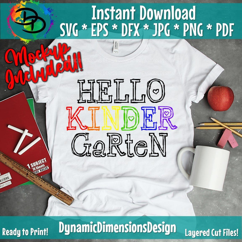 Hello Kindergarten - So Fontsy