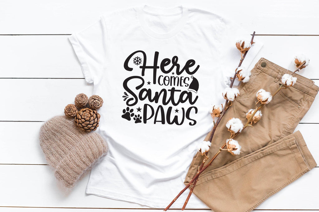 Here Comes Santa Paws | Christmas Dog SVG - So Fontsy