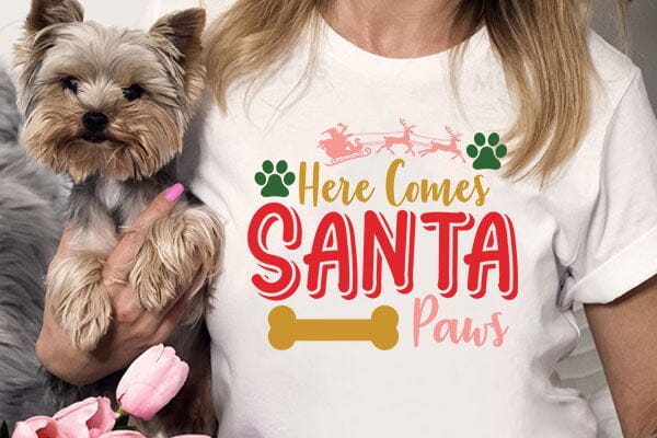 Here Comes Santa Paws - So Fontsy