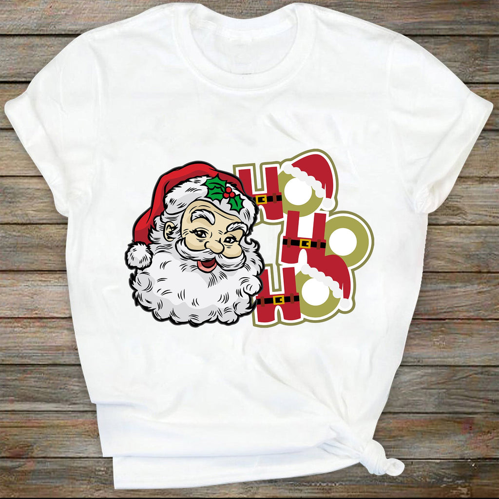 Free Christmas Sublimation Design: Ho Ho Ho Santa Claus - Designious