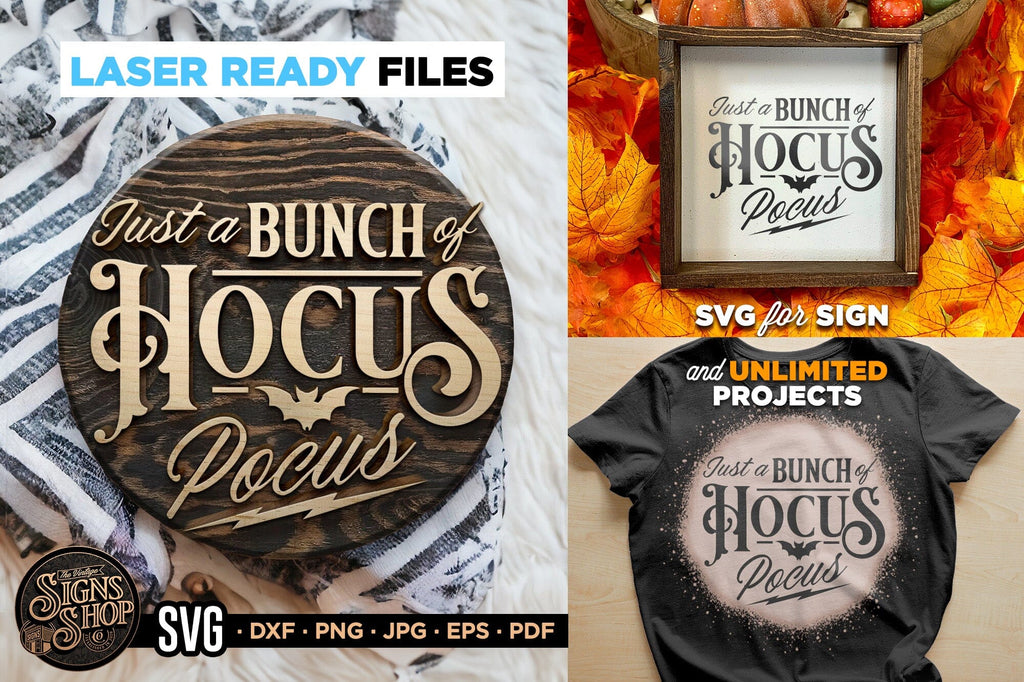 Hocus Pocus | Halloween SVG Sign - So Fontsy