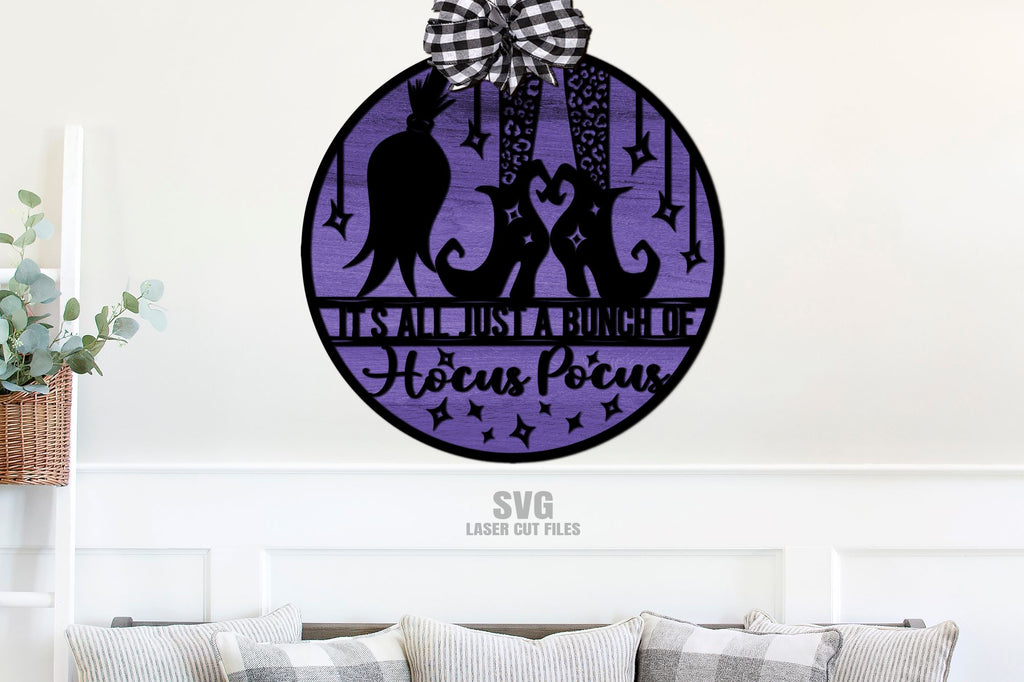 Hocus Pocus SVG | Halloween Sign SVG Laser Cut Files - So Fontsy