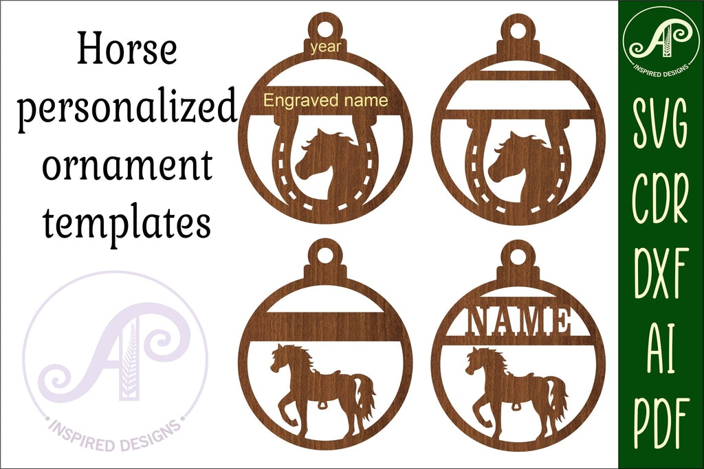 Horse Earrings SVG for Glowforge or Laser Cutter